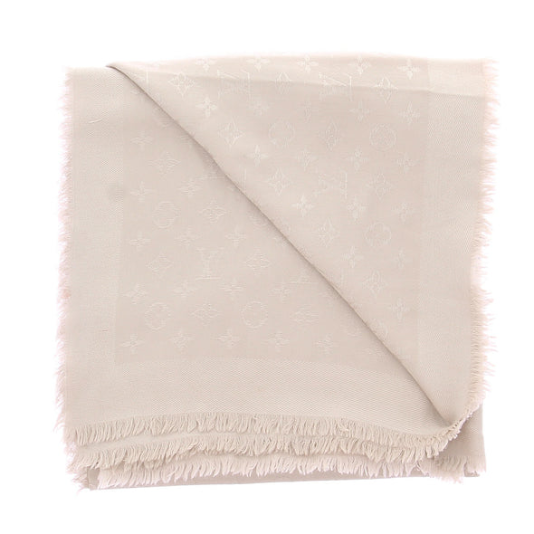 Foulard en mélange de laine et soie