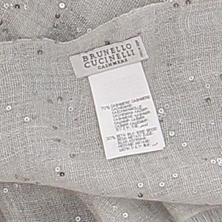 Foulard gris et strass
