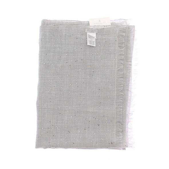 Foulard gris et strass
