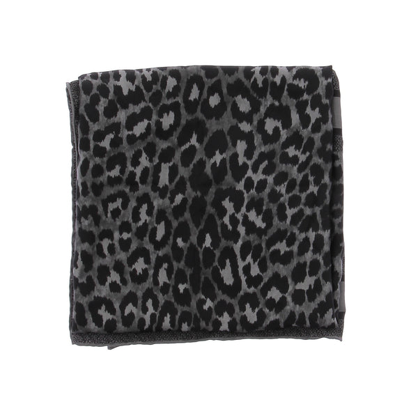 Foulard en soie léopard