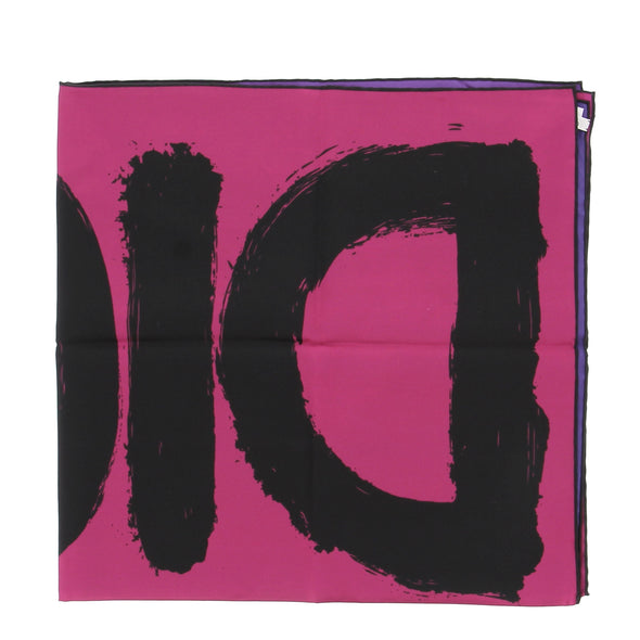 Foulard "Miss Dior Graffiti Pop 90" rose et violet
