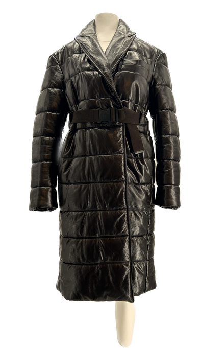 Manteau matelassé marron