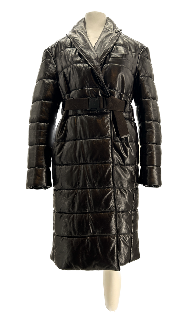 Manteau matelassé marron