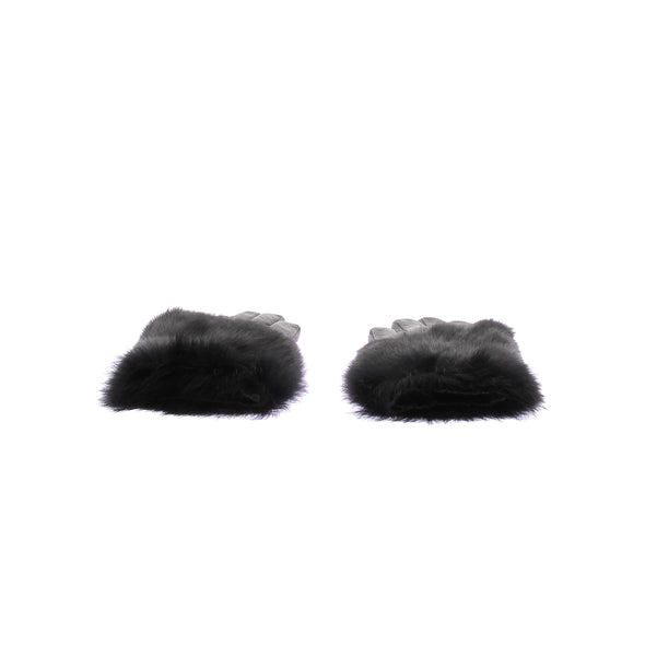 Gants en cuir et fourrure