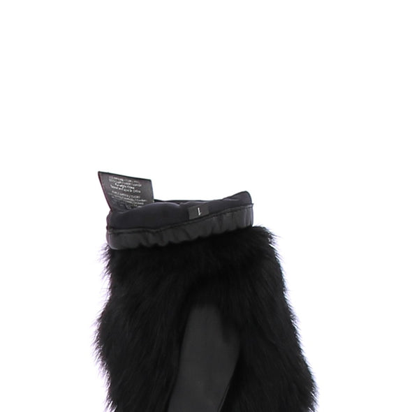 Gants en cuir et fourrure