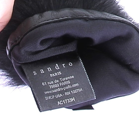 Gants en cuir et fourrure