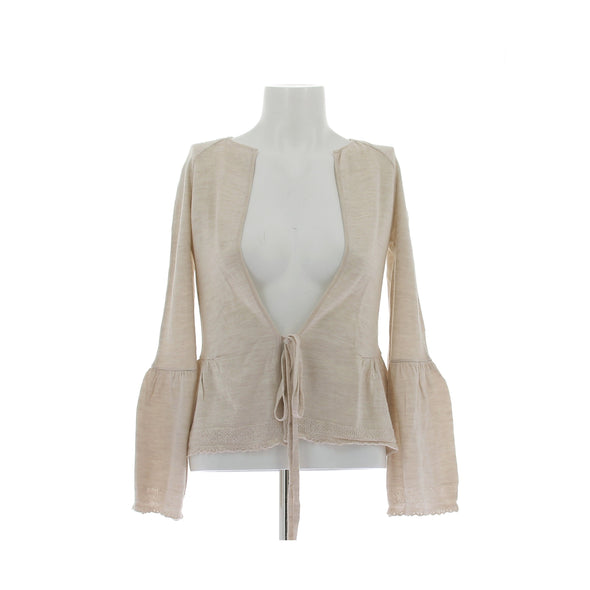 Gilet en laine beige