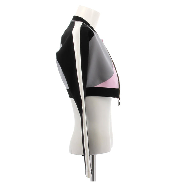 Veste courte tricolore