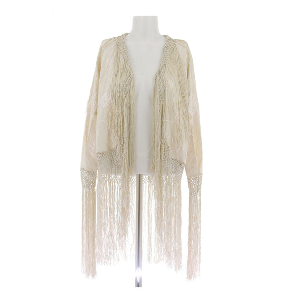 Veste crème à franges