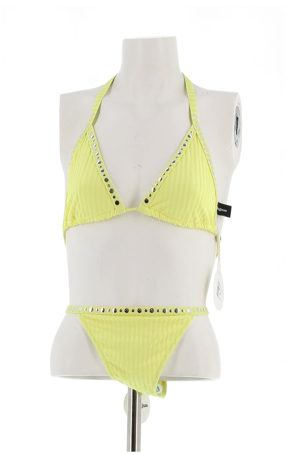 Maillot de bain deux pièces jaune