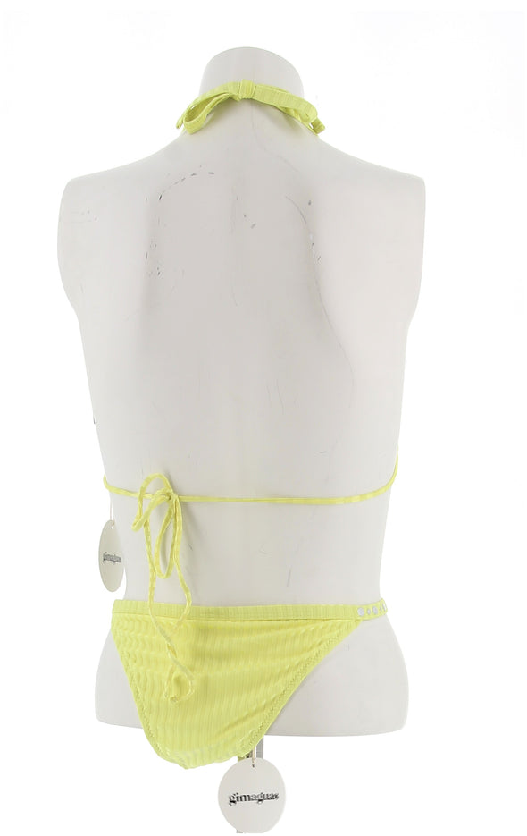 Maillot de bain deux pièces jaune