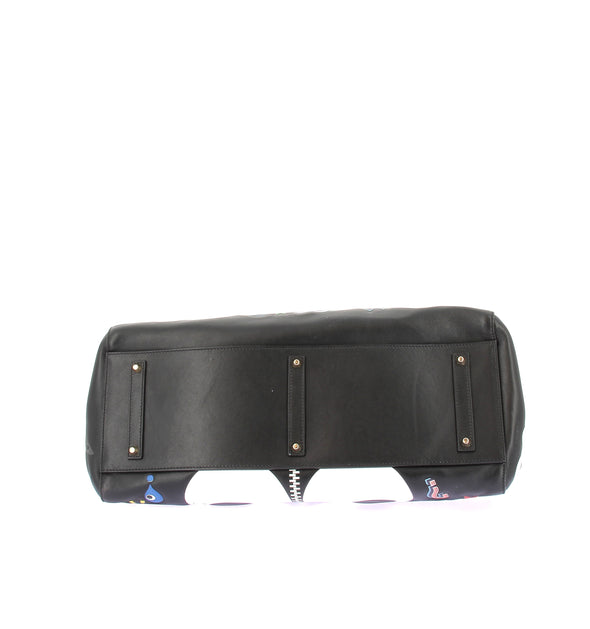 Sac Cabas en cuir et patch