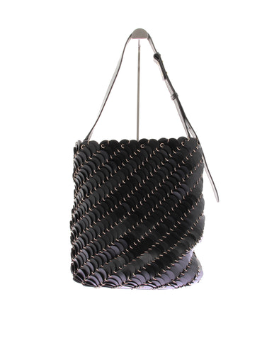 Cabas "Pacoio" en cuir noir