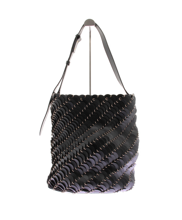 Cabas "Pacoio" en cuir noir