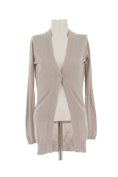 Gilet beige en cachemire et soie