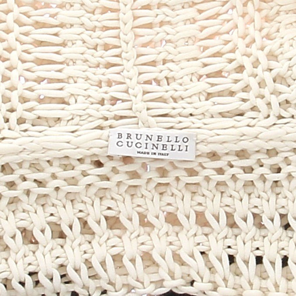 Cardigan en maille écru