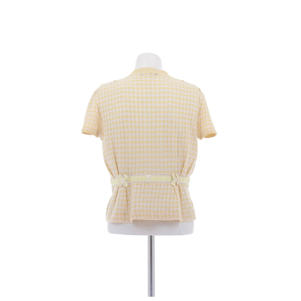 Gilet à manches courtes jaune