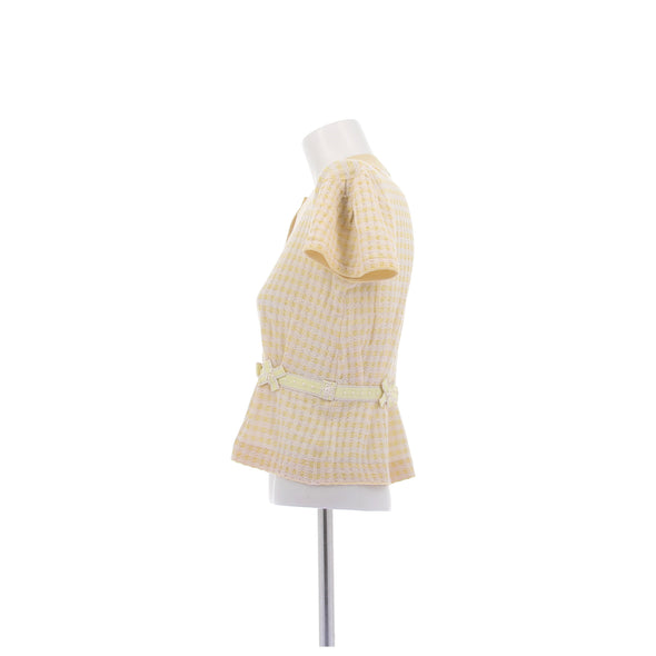 Gilet à manches courtes jaune