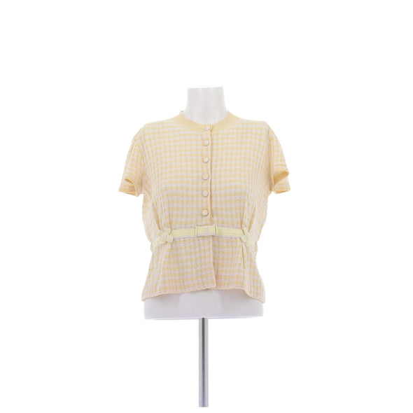 Gilet à manches courtes jaune