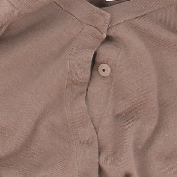 Gilet marron en cachemire et soie