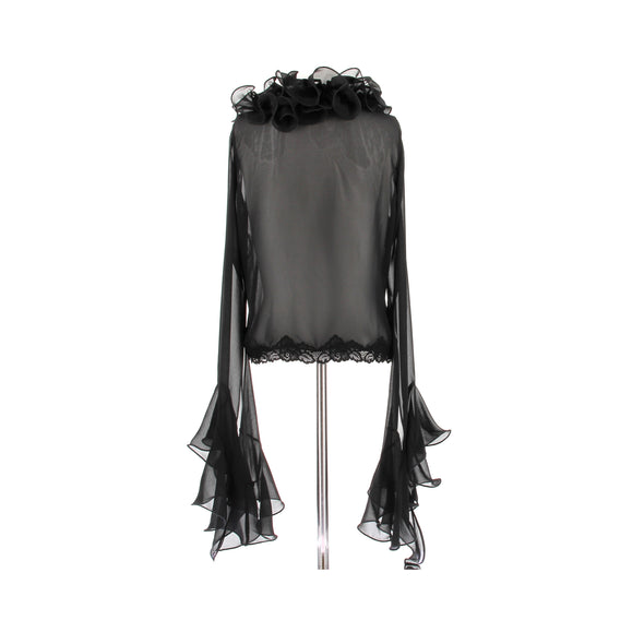 Gilet transparent noir