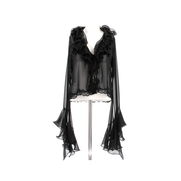 Gilet transparent noir
