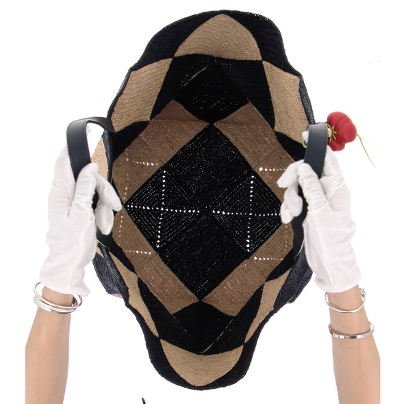 Sac Cabas en raphia "Puzzle Fold tote XXL"