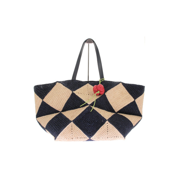 Sac Cabas en raphia "Puzzle Fold tote XXL"