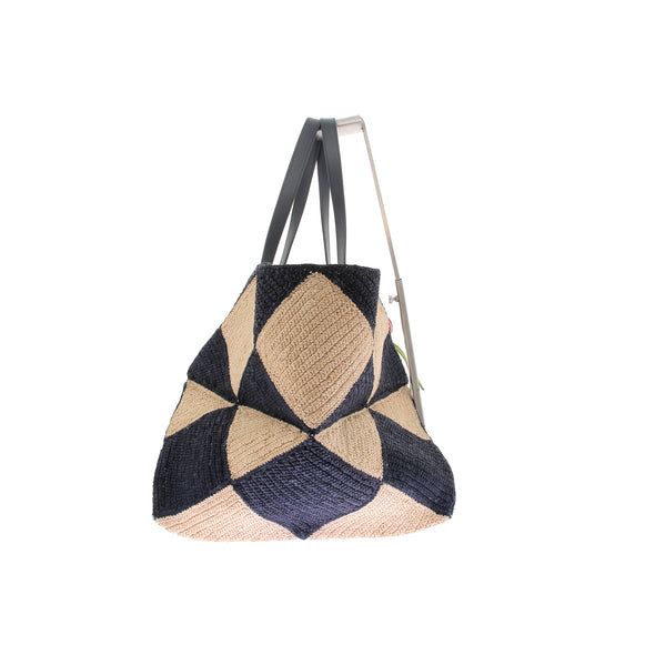 Sac Cabas en raphia "Puzzle Fold tote XXL"