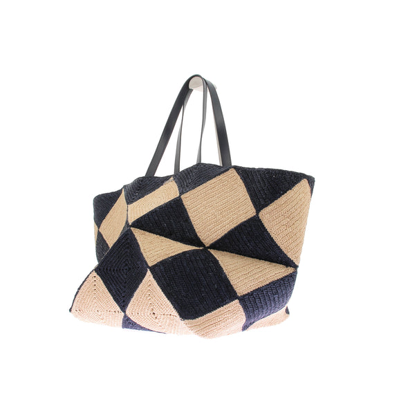 Sac Cabas en raphia "Puzzle Fold tote XXL"