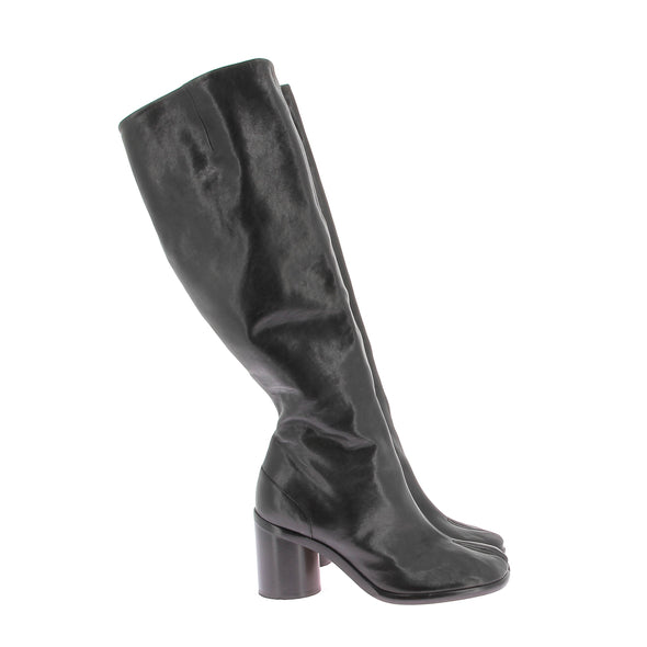 Bottes hautes en cuir "Tabi"