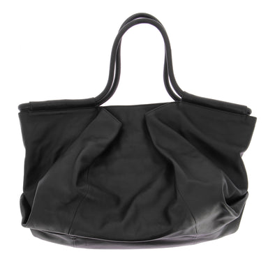 Grand sac en cuir noir