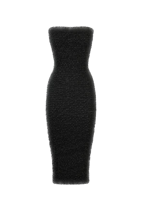 Robe tube noir "Nido Shimmer"