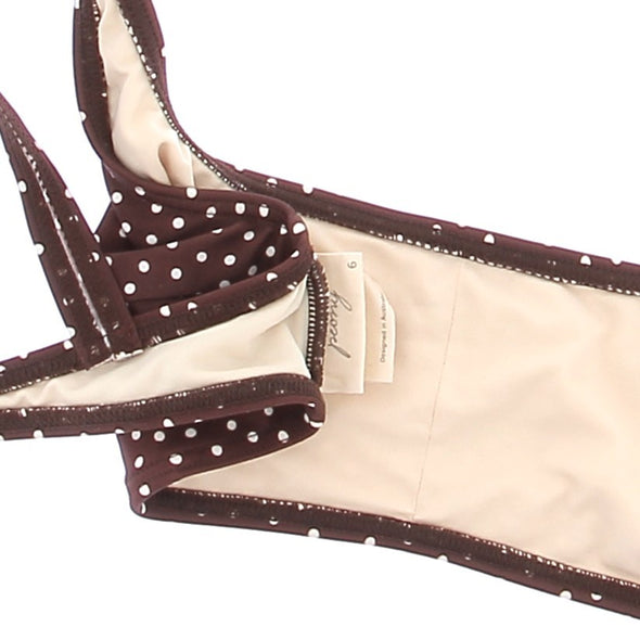 Haut de maillot de bain à pois
