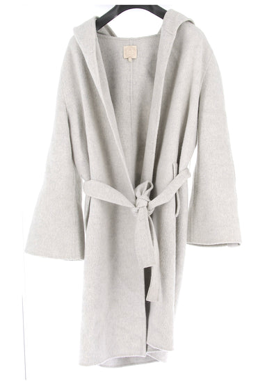 Manteau en cachemire gris