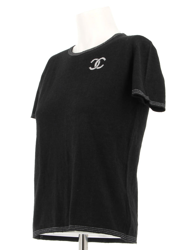 T-shirt noir avec logo