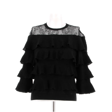 Top en laine noir