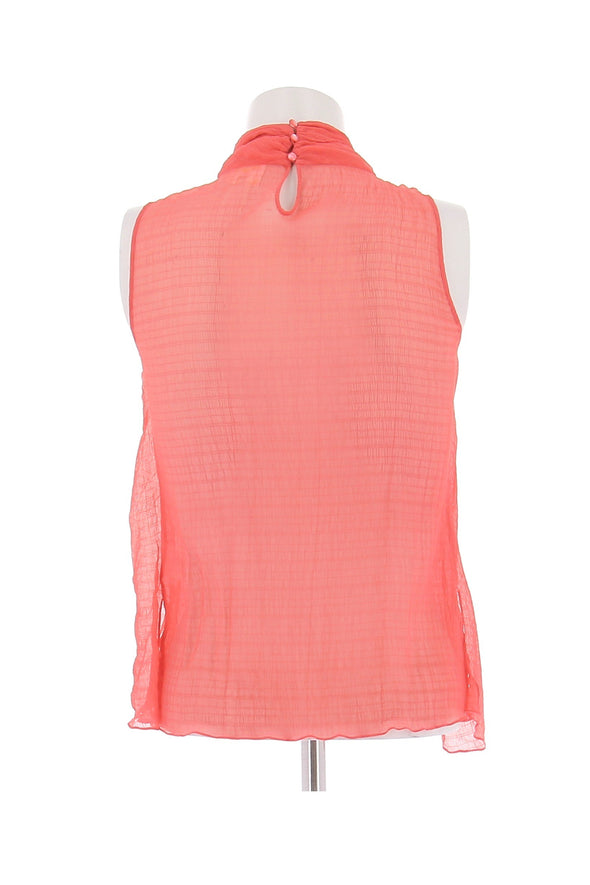 Top en soie orange