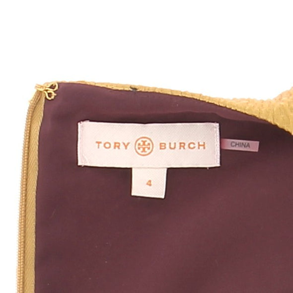 Top sans manches doré brodé