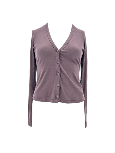 T-shirt côtelé à manches longues