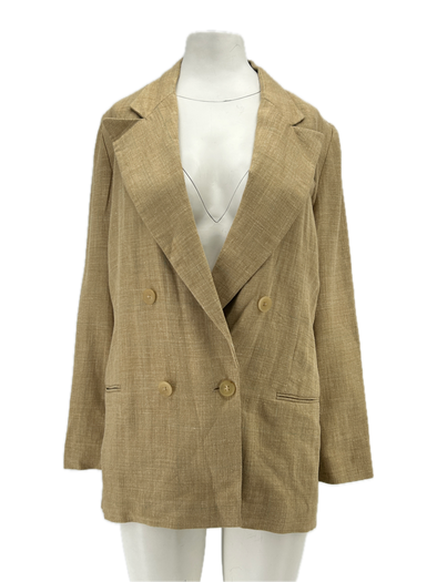 Blazer en mélange de soie et de lin