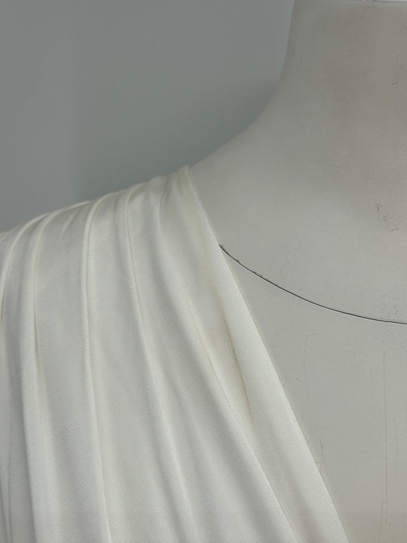 Top en satin blanc