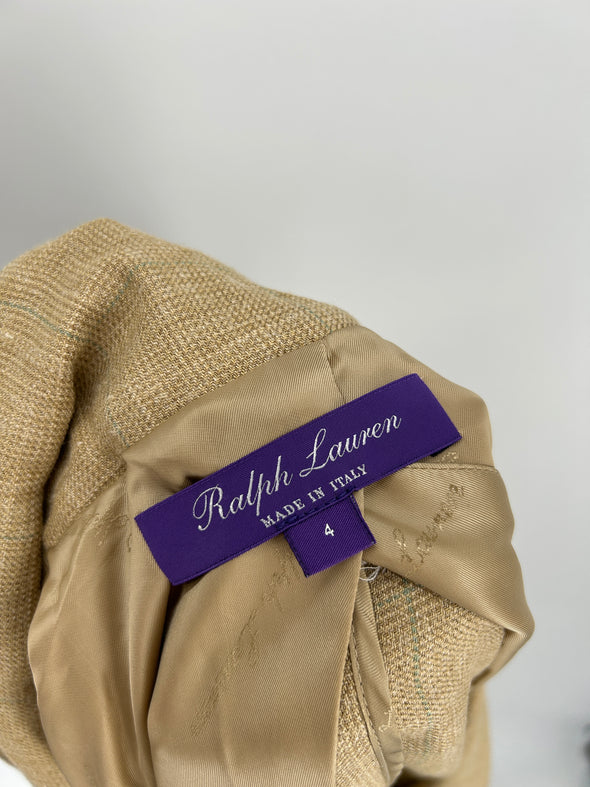 Blazer en mélange de soie et de lin