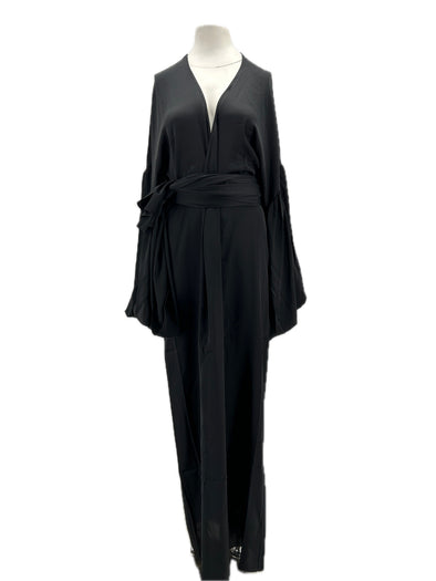 Robe en soie noire