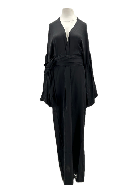 Robe en soie noire