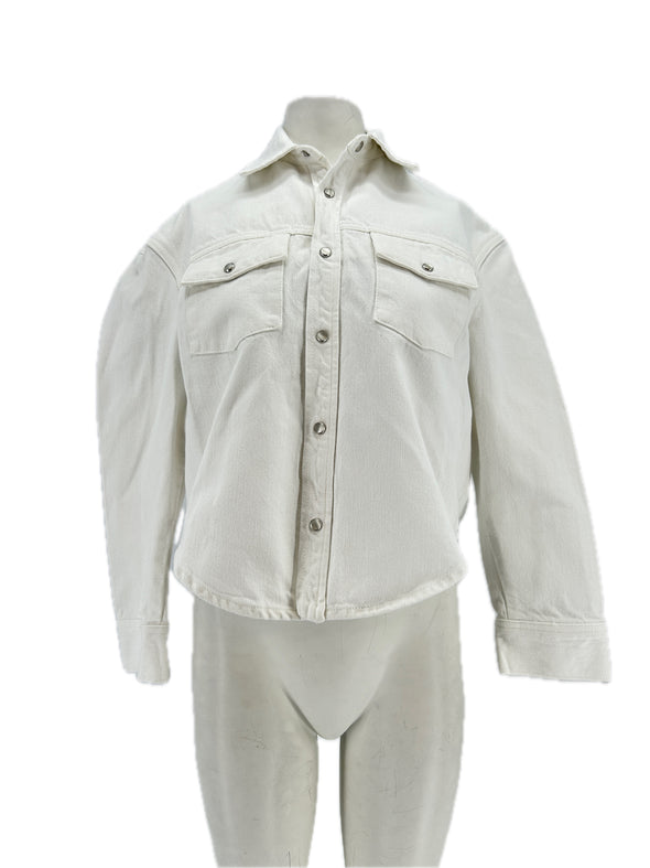 Veste en denim blanche