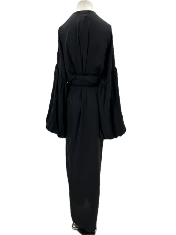 Robe en soie noire