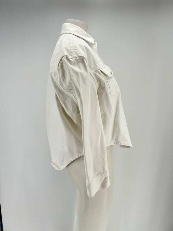 Veste en denim blanche