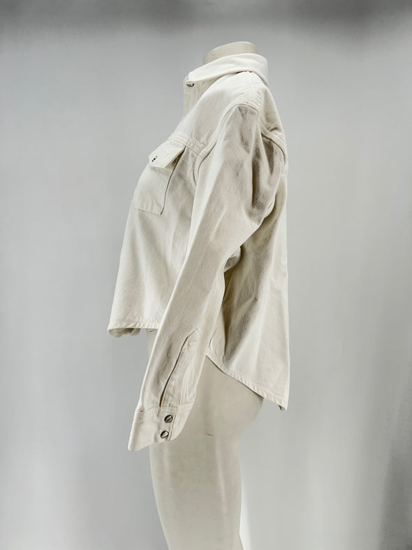 Veste en denim blanche