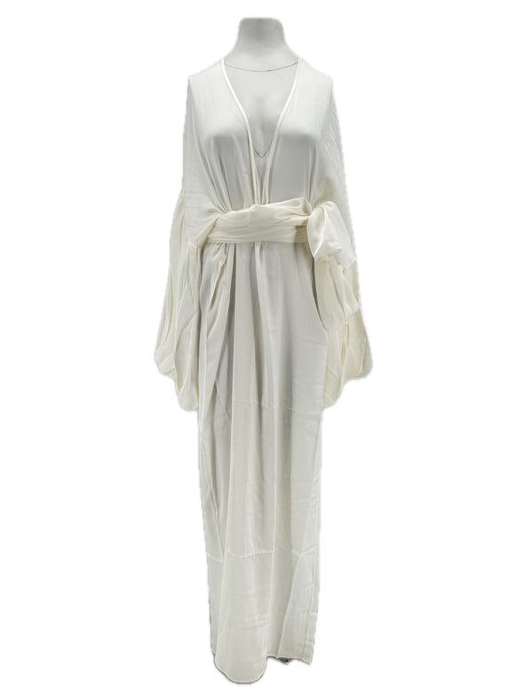 Robe en soie blanche